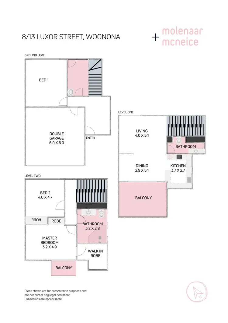Floorplan of Homely townhouse listing, 8/13 Luxor Street, Woonona NSW 2517