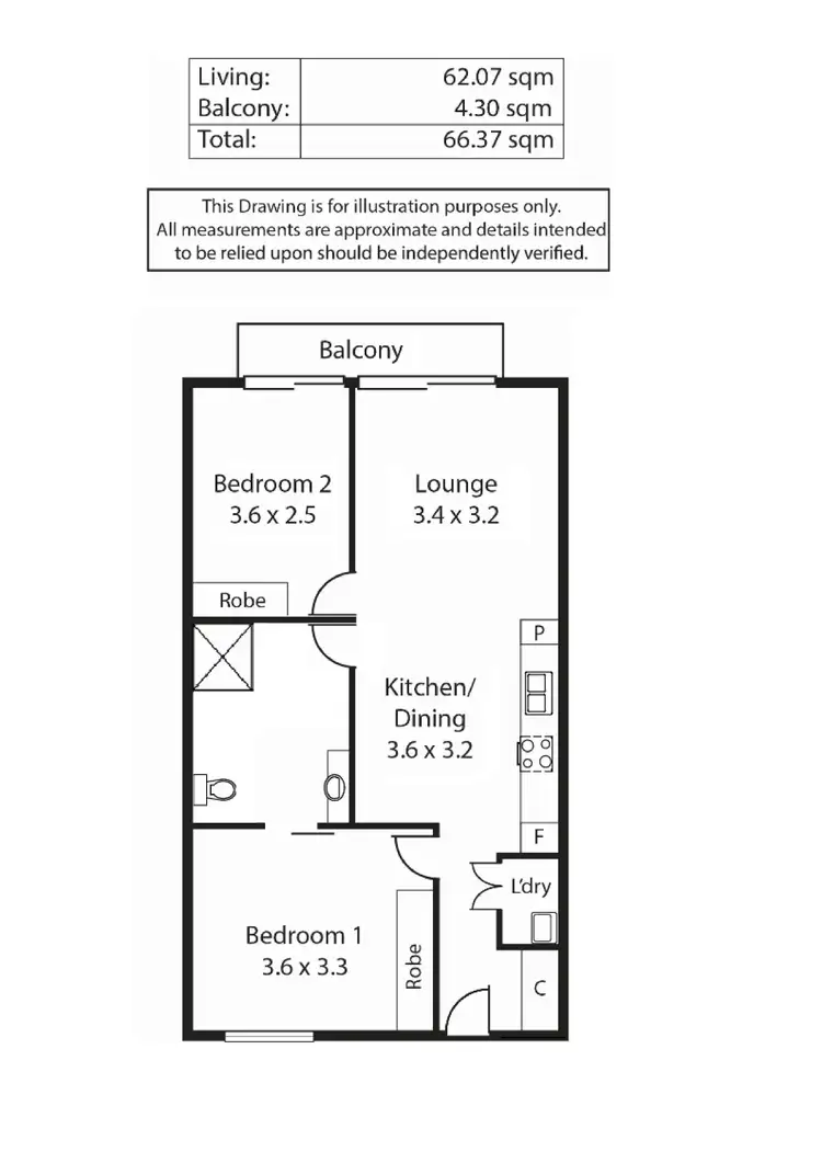 Floorplan of Homely unit listing, 4/10-16 Light Common, Mawson Lakes SA 5095