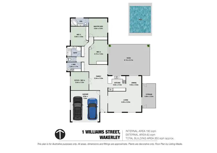 Floorplan of Homely house listing, 1 Williams Street, Wakerley QLD 4154