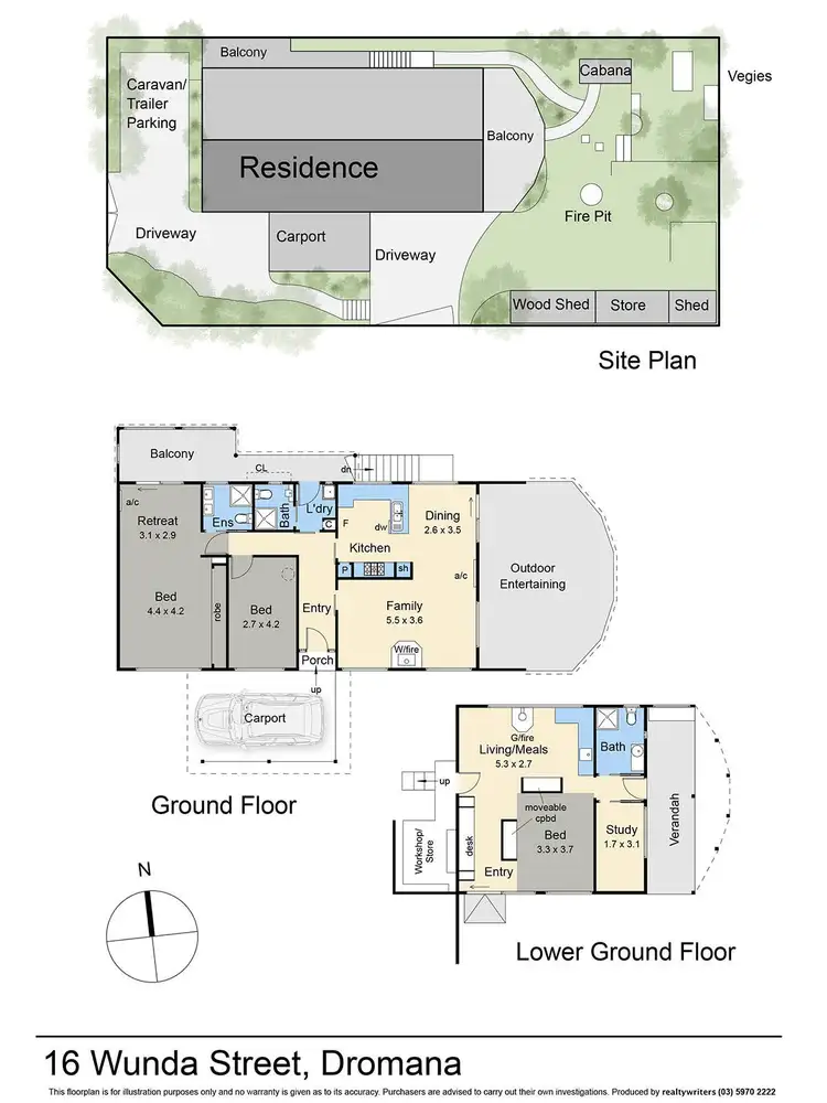 Floorplan of Homely house listing, 16 Wunda Street, Dromana VIC 3936
