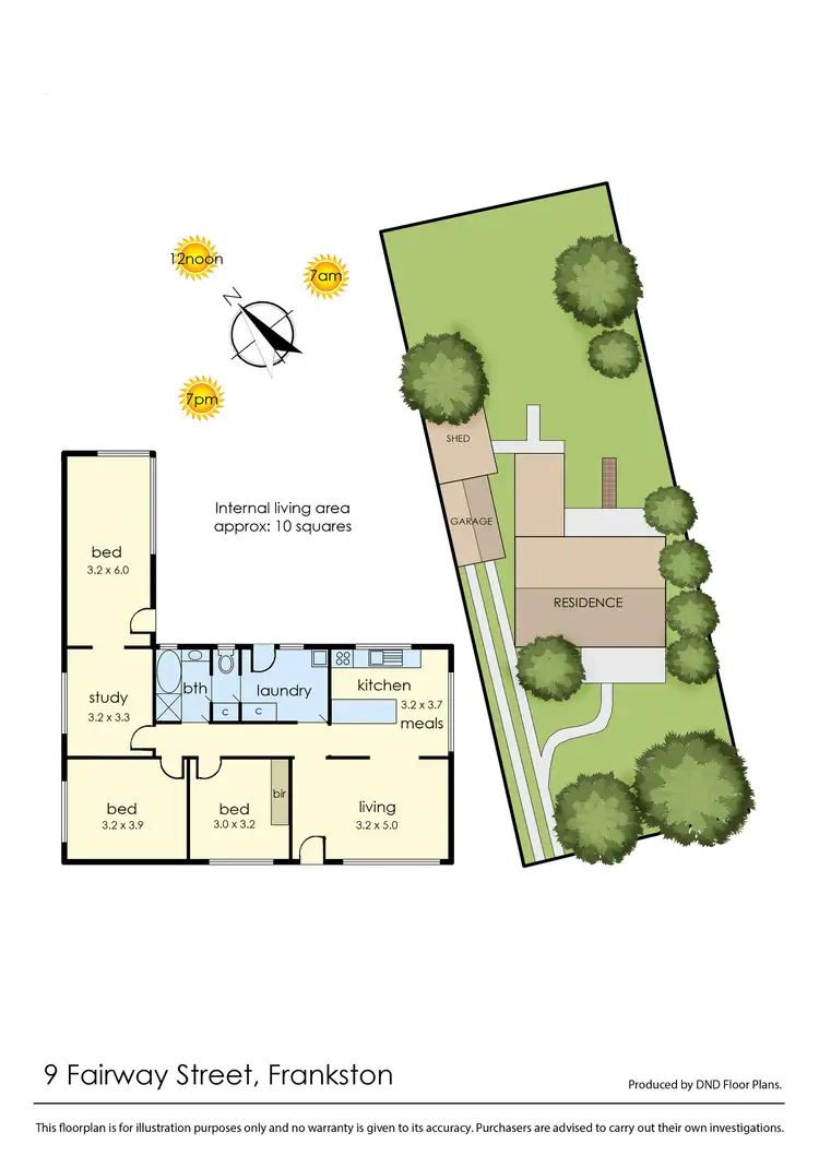 Floorplan of Homely house listing, 9 Fairway Street, Frankston VIC 3199