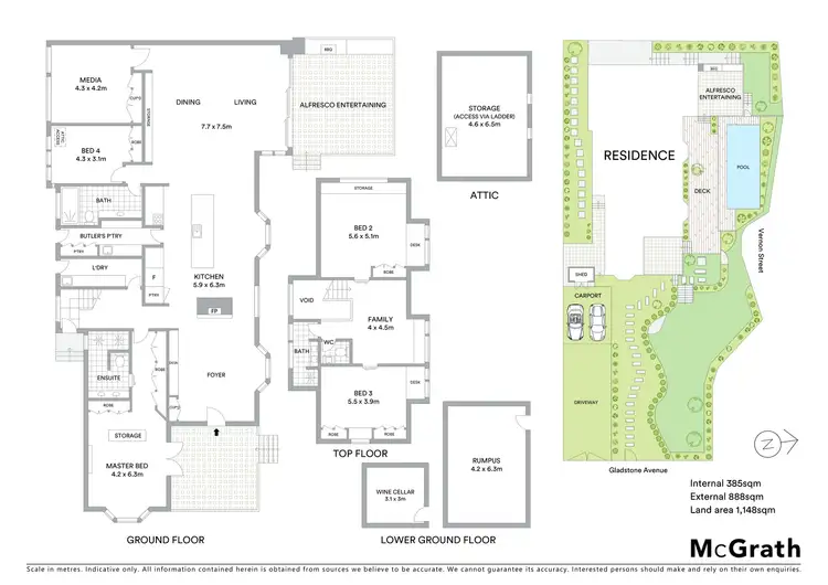 Floorplan of Homely house listing, 18 Gladstone Avenue, Hunters Hill NSW 2110