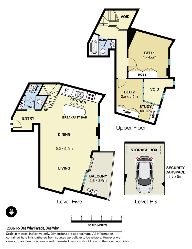 Floorplan of Homely apartment listing, 2088/1-5 Dee Why Parade, Dee Why NSW 2099