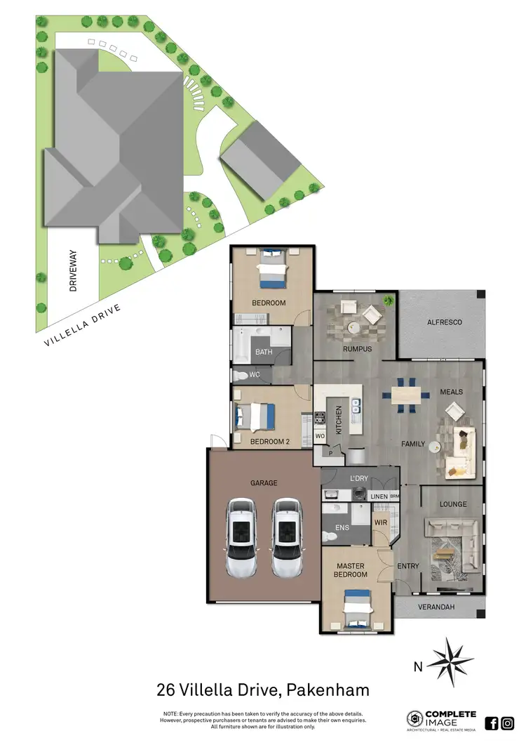 Floorplan of Homely house listing, 26 Villella Drive, Pakenham VIC 3810
