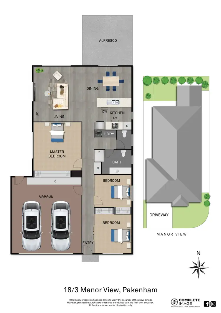 Floorplan of Homely house listing, 18/3 Manor View, Pakenham VIC 3810