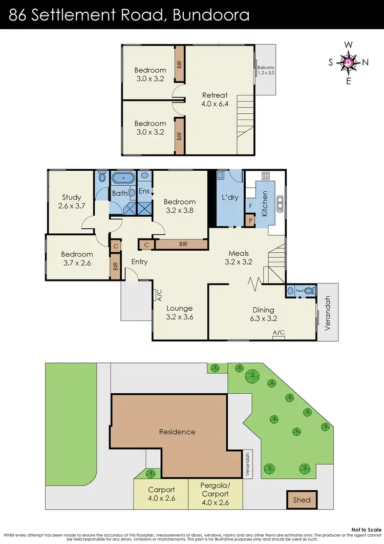 Floorplan of Homely house listing, 86 Settlement Road, Bundoora VIC 3083
