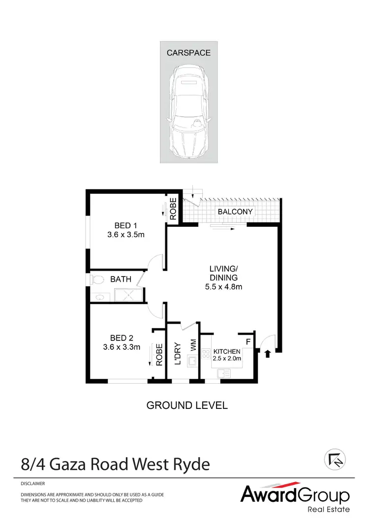 Floorplan of Homely unit listing, 8/4 Gaza Road, West Ryde NSW 2114
