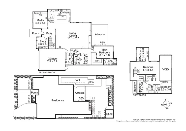 Floorplan of Homely house listing, 13 Grammar Street, Strathmore VIC 3041