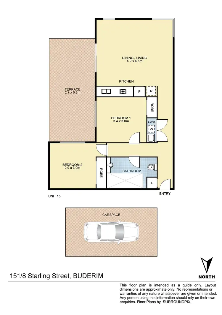 Floorplan of Homely unit listing, 151/8 Starling Street, Buderim QLD 4556