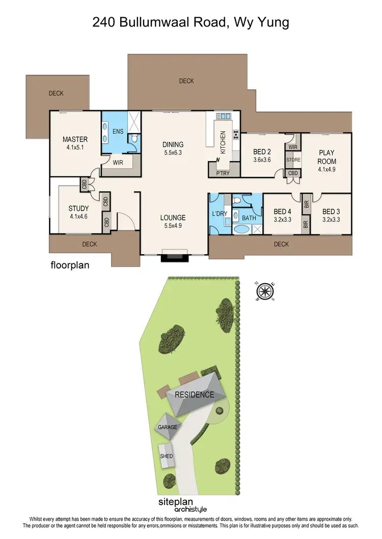Floorplan of Homely house listing, 240 Bullumwaal Road, Wy Yung VIC 3875