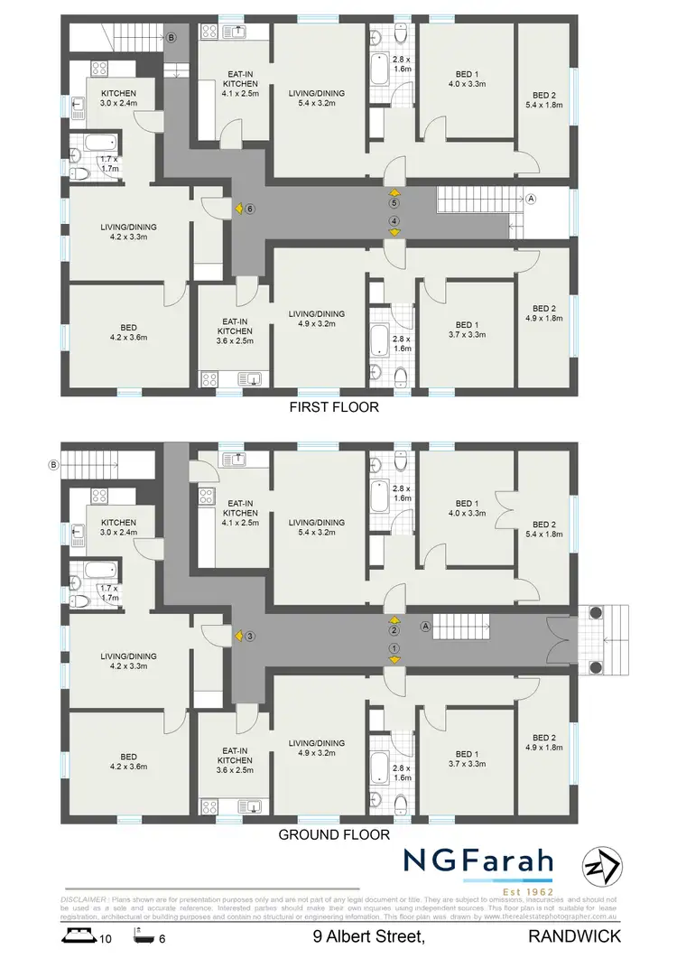 Floorplan of Homely block of units listing, 9 Albert Street, Randwick NSW 2031