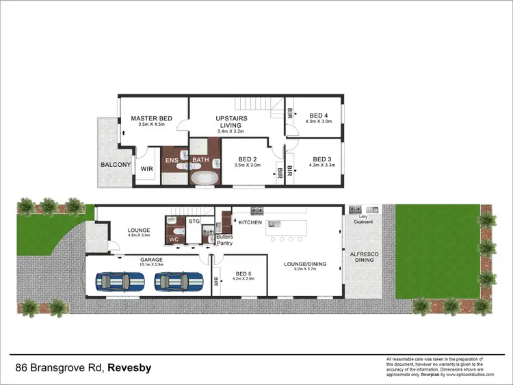Floorplan of Homely semi-detached listing, 86 Bransgrove Road, Revesby NSW 2212