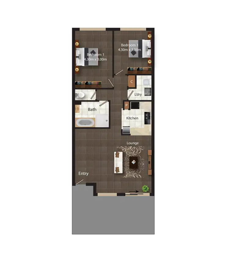 Floorplan of Homely unit listing, 8/94 Collett Street, Queanbeyan NSW 2620