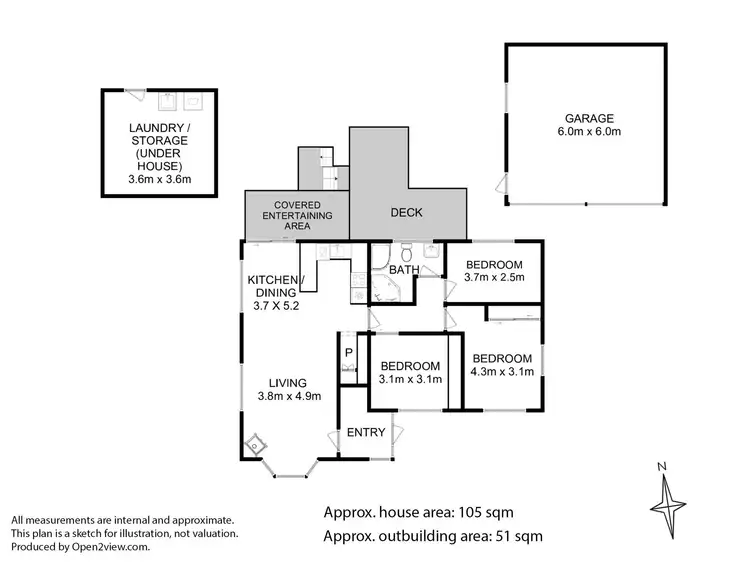 Floorplan of Homely house listing, 118 Berriedale Road, Berriedale TAS 7011