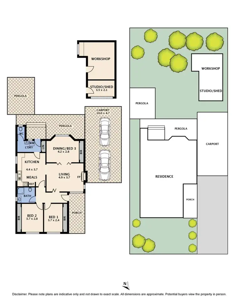 Floorplan of Homely house listing, 43 Keats Avenue, Kingsbury VIC 3083