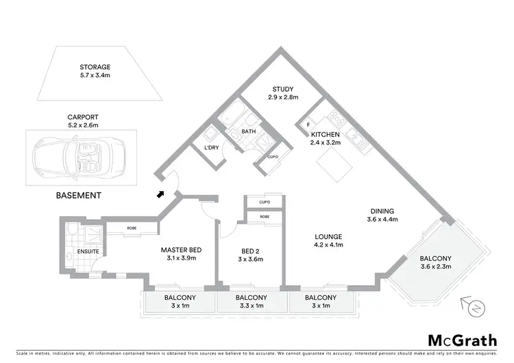 Floorplan of Homely apartment listing, 104/101-103 Best Road, Seven Hills NSW 2147