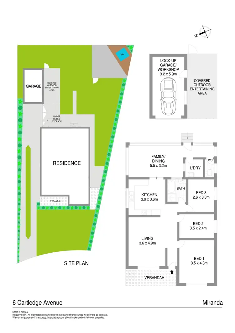 Floorplan of Homely house listing, 6 Cartledge Avenue, Miranda NSW 2228