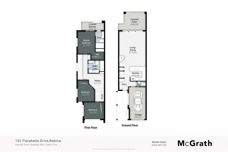 Floorplan of Homely villa listing, 152 Florabella Drive, Robina QLD 4226