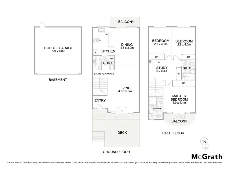 Floorplan of Homely townhouse listing, 6/27 Oxford Street, Box Hill VIC 3128
