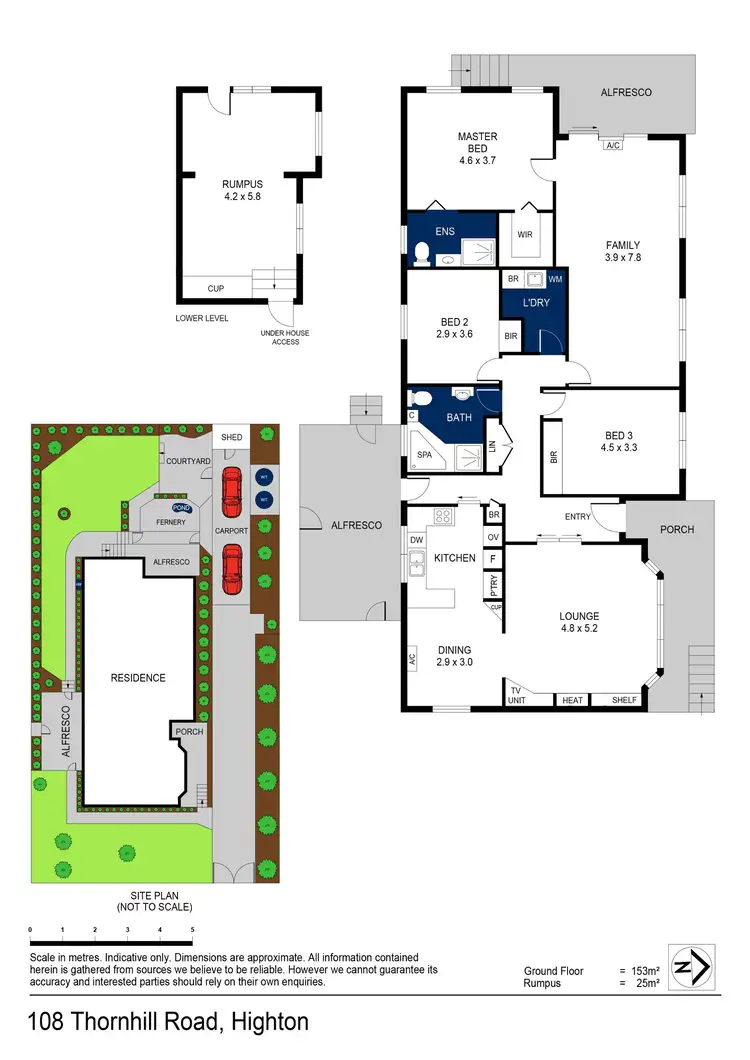 Floorplan of Homely house listing, 108 Thornhill Road, Highton VIC 3216