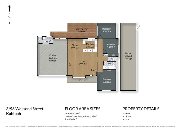 Floorplan of Homely unit listing, 3/96 Wallsend Street, Kahibah NSW 2290