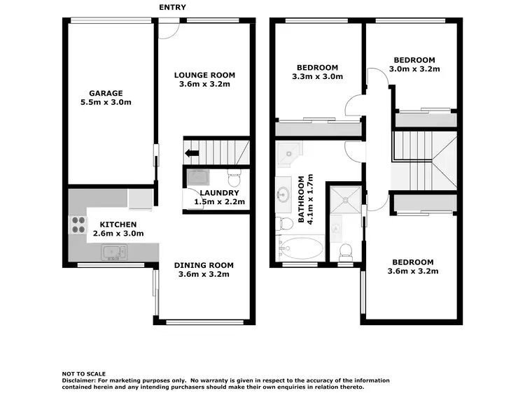 Floorplan of Homely townhouse listing, 4-6 Crystal Close, Fingal Bay NSW 2315