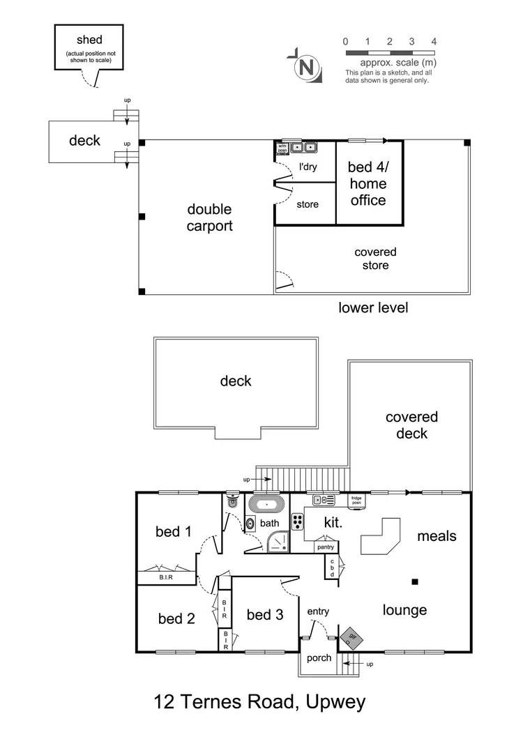 Floorplan of Homely house listing, 12 Ternes Road, Upwey VIC 3158