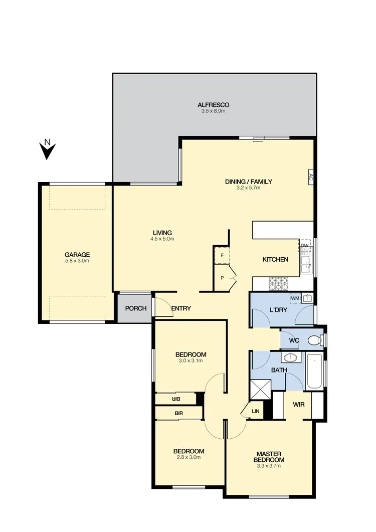 Floorplan of Homely house listing, 51 Klippel Way, Caroline Springs VIC 3023