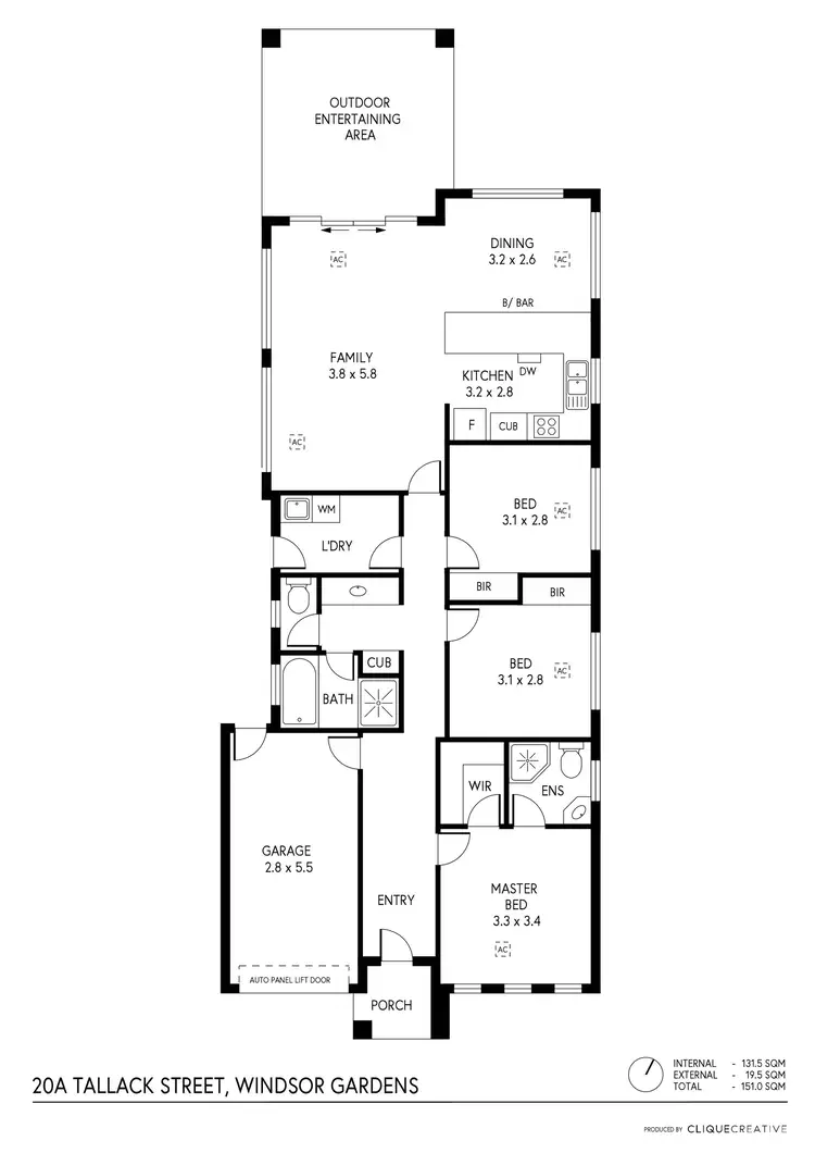Floorplan of Homely house listing, 20A Tallack Street, Windsor Gardens SA 5087