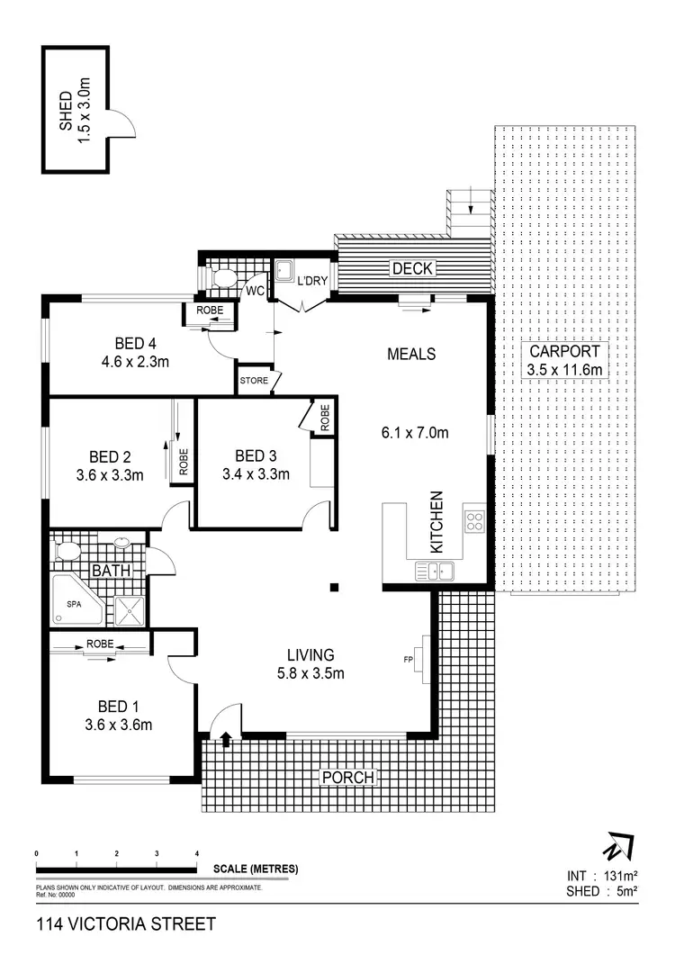 Floorplan of Homely house listing, 114 Victoria Street, Eaglehawk VIC 3556