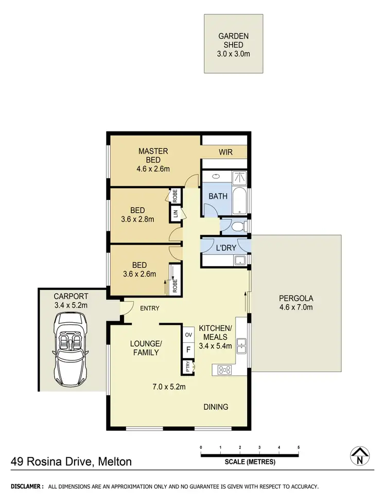Floorplan of Homely house listing, 49 Rosina Drive, Melton VIC 3337