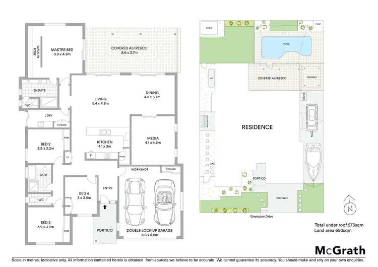 Floorplan of Homely house listing, 46 Grampion Drive, Caloundra West QLD 4551