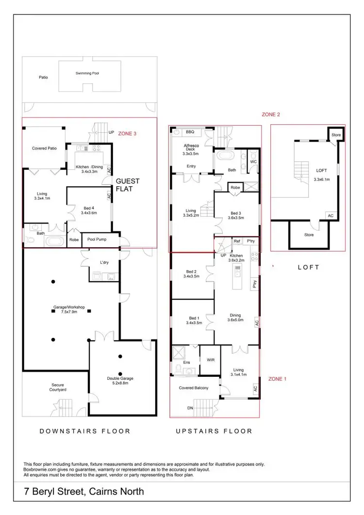 Floorplan of Homely house listing, 7 Beryl Street, Cairns North QLD 4870