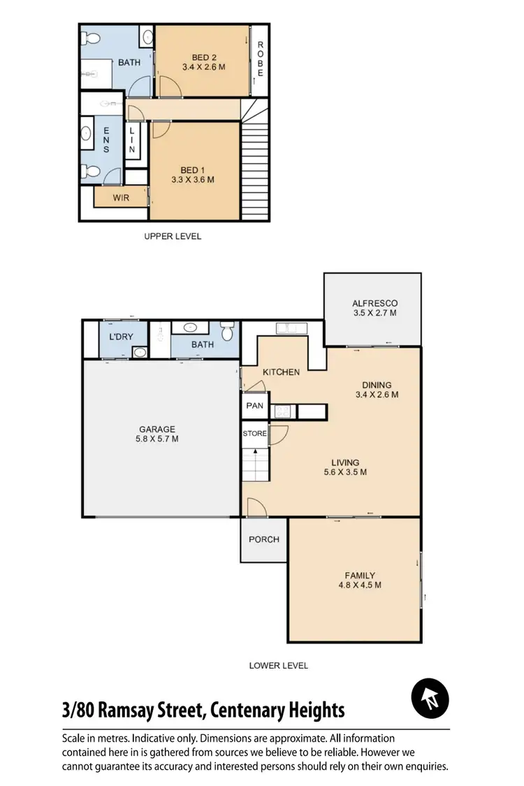 Floorplan of Homely townhouse listing, 3/80 Ramsay Street, Centenary Heights QLD 4350