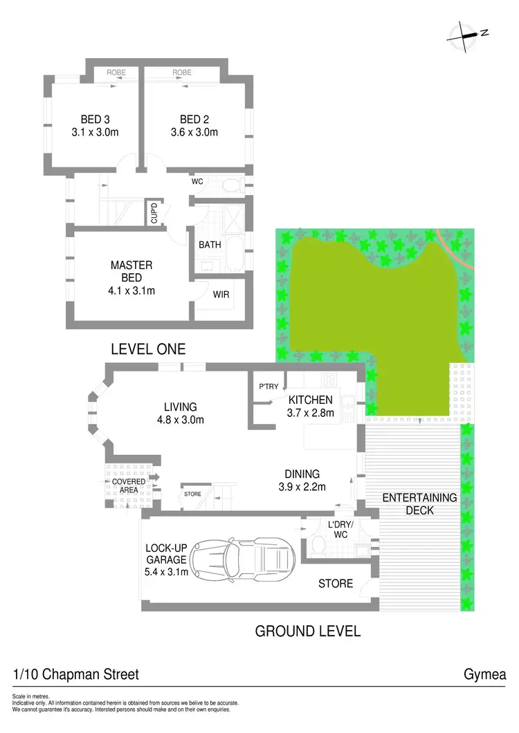 Floorplan of Homely townhouse listing, 1/10 Chapman Street, Gymea NSW 2227