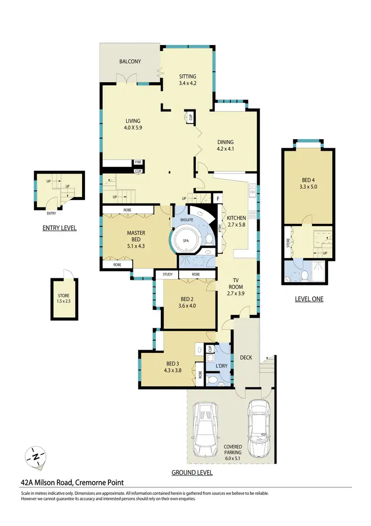 Floorplan of Homely apartment listing, 42A Milson Road, Cremorne Point NSW 2090