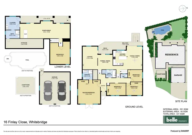 Floorplan of Homely house listing, 16 Finlay Close, Whitebridge NSW 2290