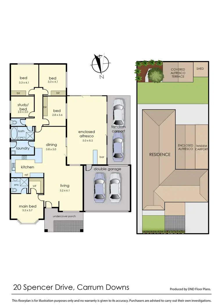 Floorplan of Homely house listing, 20 Spencer Drive, Carrum Downs VIC 3201