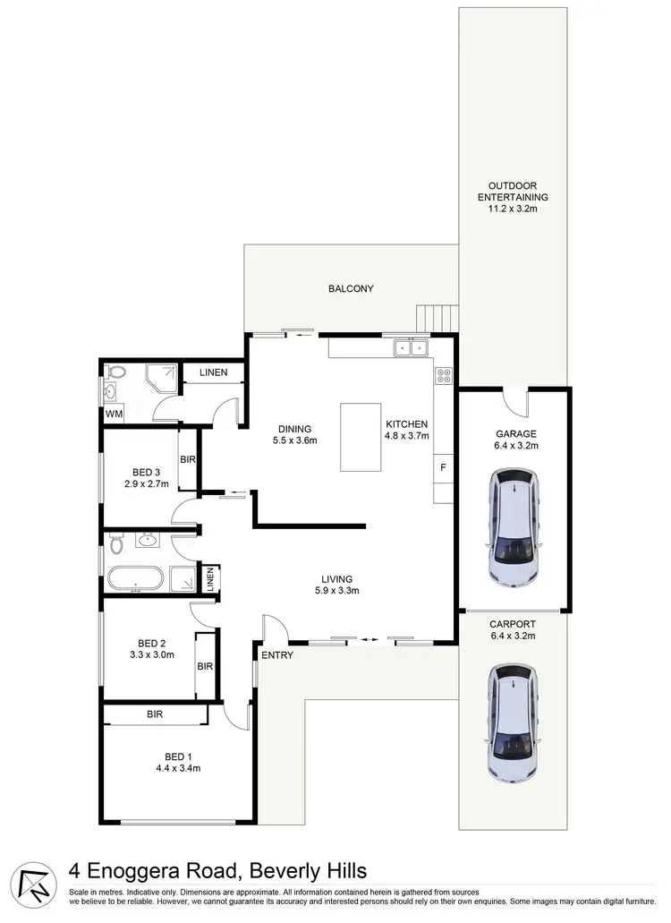 Floorplan of Homely house listing, 4 Enoggera Road, Beverly Hills NSW 2209