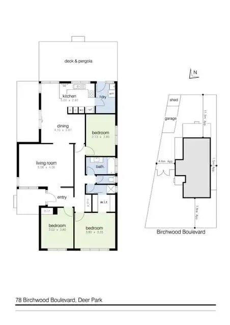 Floorplan of Homely house listing, 78 Birchwood Boulevard, Deer Park VIC 3023