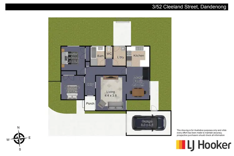 Floorplan of Homely unit listing, 3/52 Cleeland Street, Dandenong VIC 3175