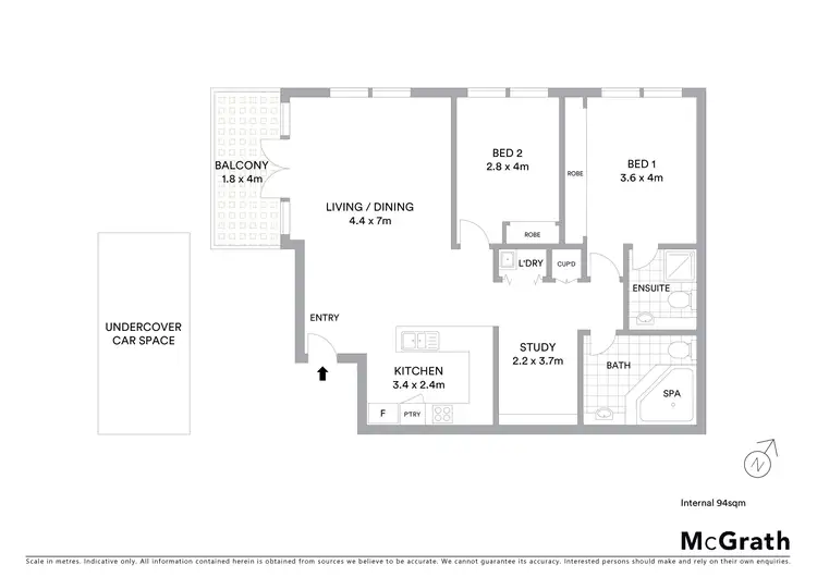 Floorplan of Homely apartment listing, 6/1a Hartpury Avenue, Elwood VIC 3184