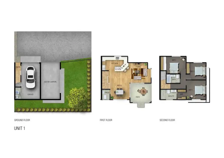 Floorplan of Homely townhouse listing, 1/46 Clive Street, Annerley QLD 4103