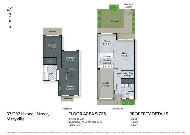 Floorplan of Homely townhouse listing, 37/233 Hannell Street, Maryville NSW 2293