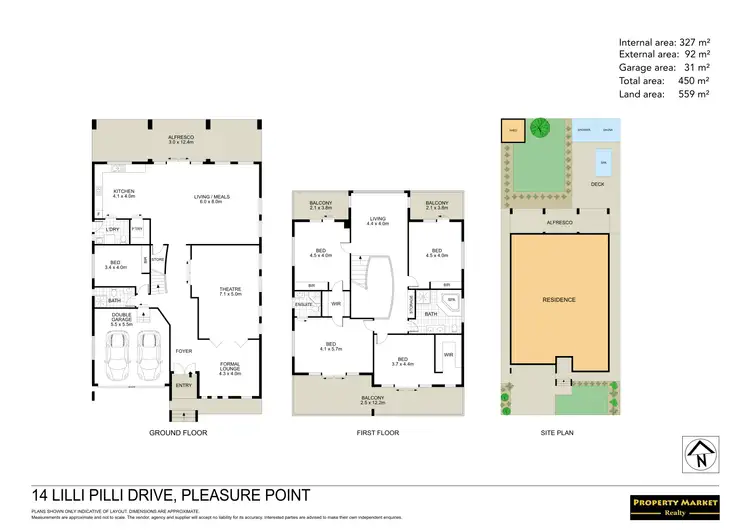 Floorplan of Homely house listing, 14 Lilli Pilli Drive, Pleasure Point NSW 2172