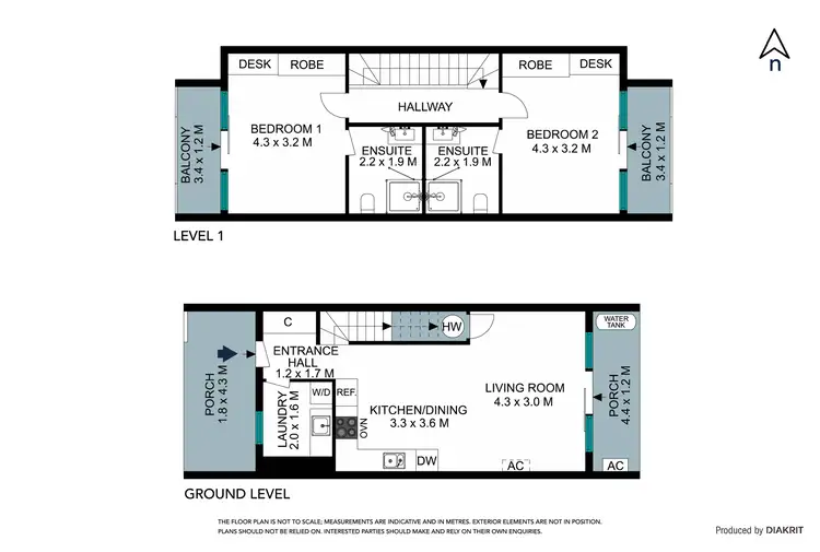 Floorplan of Homely townhouse listing, 30 Waxflower Crescent, Bundoora VIC 3083