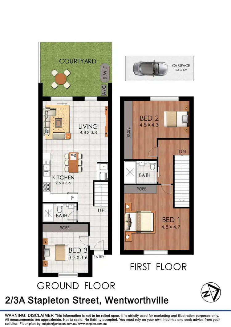 Floorplan of Homely townhouse listing, Lot 2/3A Stapleton Street, Wentworthville NSW 2145