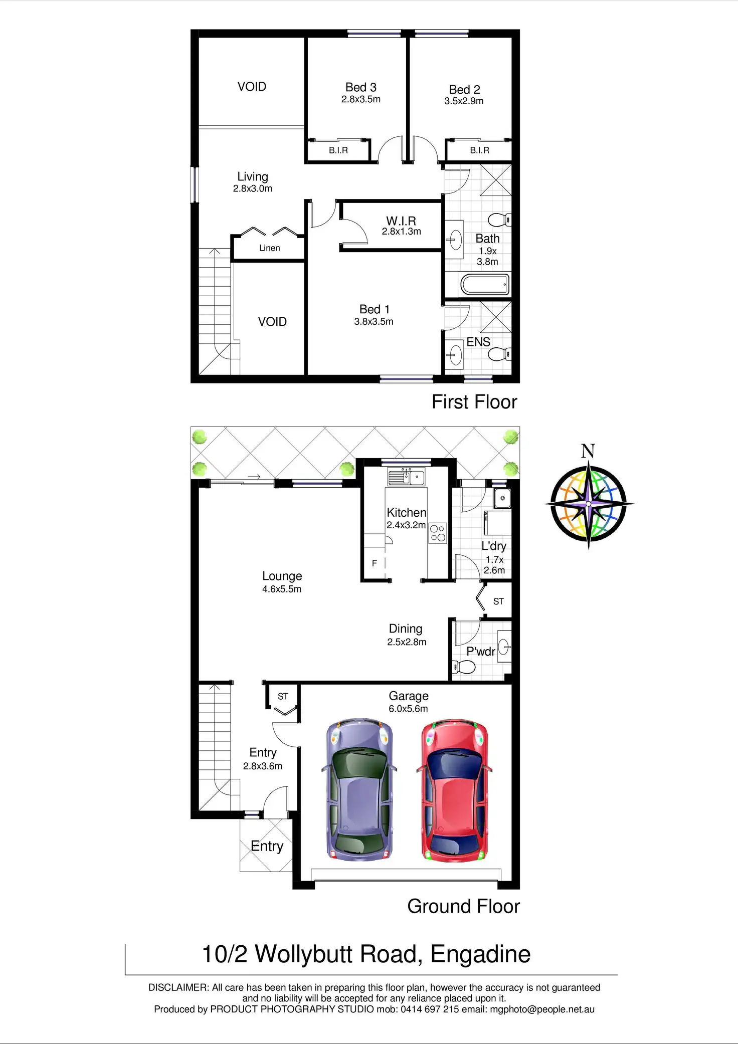 Floorplan of Homely townhouse listing, 10/2 Wollybutt Road, Engadine NSW 2233