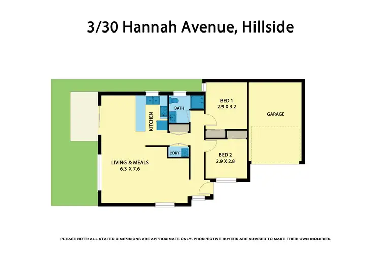 Floorplan of Homely unit listing, 3/30 Hannah Avenue, Hillside VIC 3037