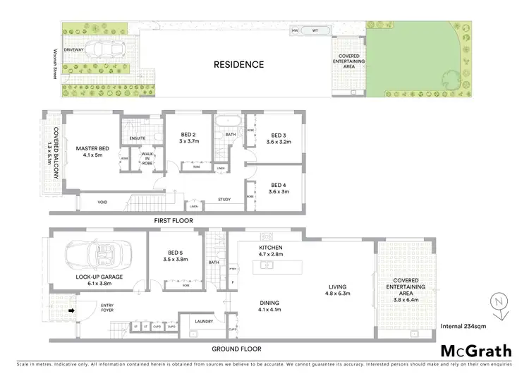 Floorplan of Homely semi-detached listing, 11b Woonah Street, Miranda NSW 2228